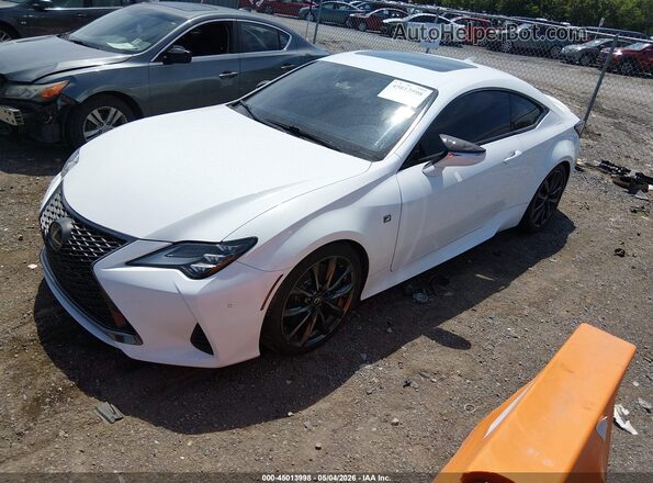 JTHHZ5BC6K5019539 2019 LEXUS RC 350 White Vista tres cuartos delantera izquierda