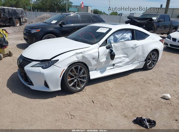 JTHHZ5BC9K5019731 2019 LEXUS RC 350 White Առջևի ձախ երեք քառորդ տեսարան