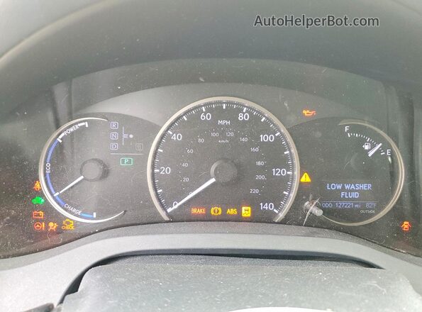 JTHKD5BH2G2252276 2016 LEXUS CT White Instrument cluster view