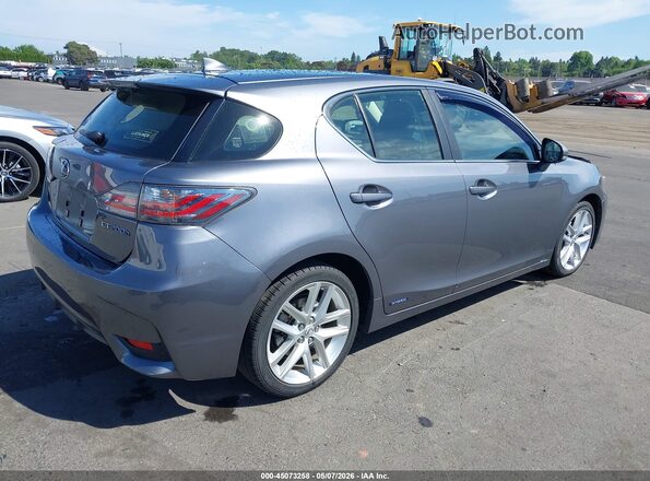 JTHKD5BHXG2258939 2016 LEXUS CT 200H Gray Задня права чверть