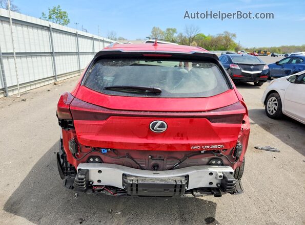 JTHP9JBH2R2072329 2024 LEXUS UX Red Հետևի տեսք