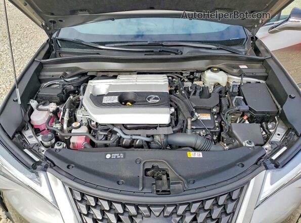 JTHP9JBH3L2023678 2020 LEXUS UX Gray ძრავის განყოფილების ხედი