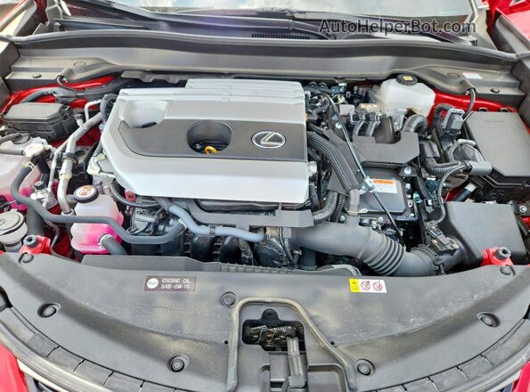 JTHR6JBH7P2142681 2023 LEXUS UX Red Вид задньої частини салону