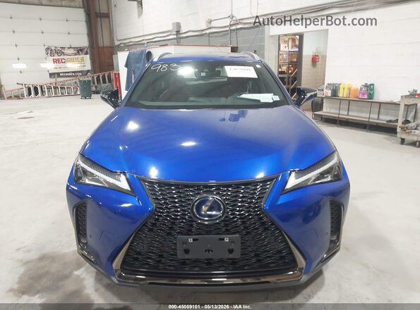 JTHR9JBH6N2061708 2022 LEXUS UX 250H Blue ხელსაწყოთა პანელის ხედი