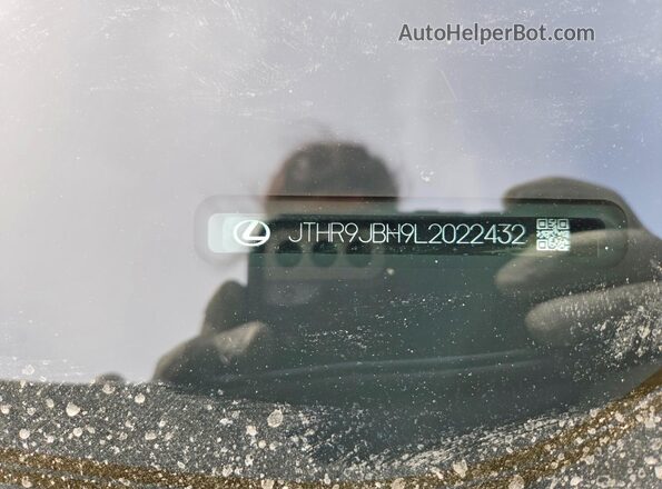 JTHR9JBH9L2022432 2020 LEXUS UX Silver Вид наклейки з VIN-кодом