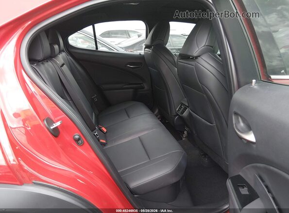JTHR9JBH9M2041872 2021 LEXUS UX 250H Red Widok naklejki z numerem VIN