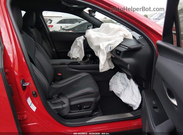 JTHR9JBH9M2041872 2021 LEXUS UX 250H Red Widok wnętrza z przodu