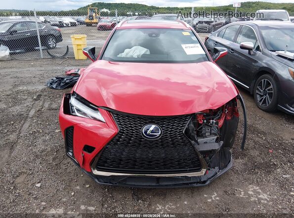 JTHR9JBH9M2041872 2021 LEXUS UX 250H Red Widok wnętrza z tyłu