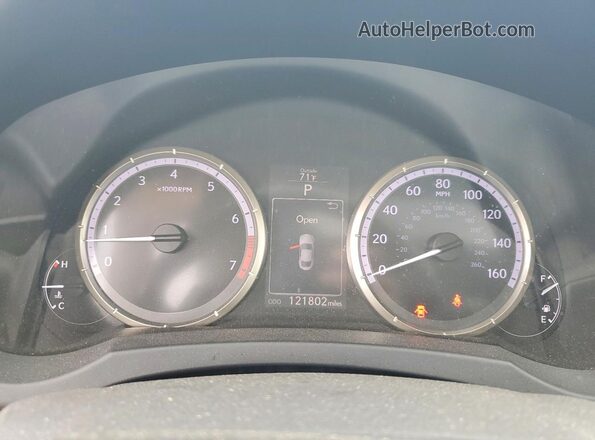 JTHSM5BC9G5001161 2016 LEXUS RC Gray Vista del cuadro de instrumentos