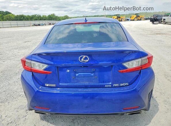 JTHSM5BCXG5001234 2016 LEXUS RC Синий Вид сзади