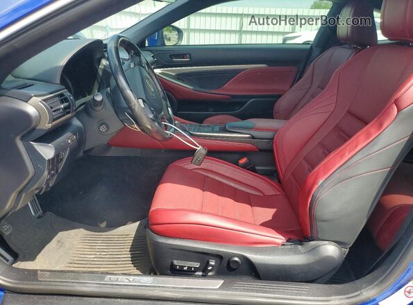 JTHSM5BCXG5001234 2016 LEXUS RC Синий Вид салона спереди