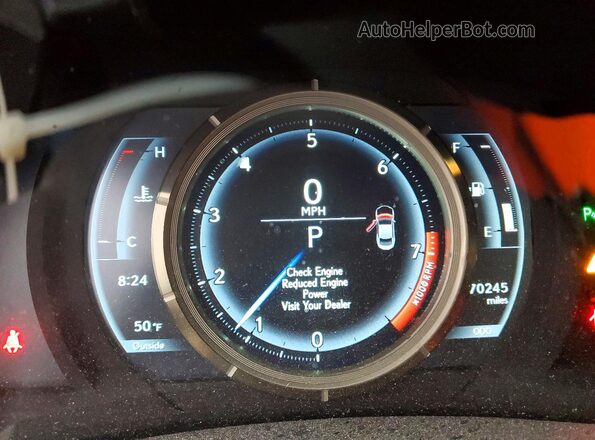 JTHSZ5BC0J5008783 2018 LEXUS RC Черный Вид щитка приборов