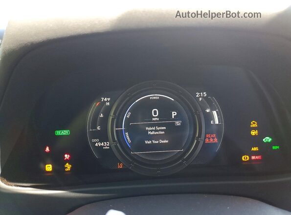 JTHU9JBH3K2013721 2019 LEXUS UX Silver Vista del cuadro de instrumentos