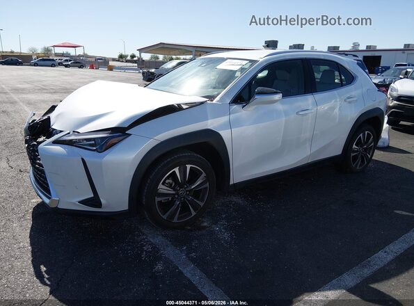JTHX3JBH9N2046970 2022 LEXUS UX 200 White Առջևի ձախ երեք քառորդ տեսարան