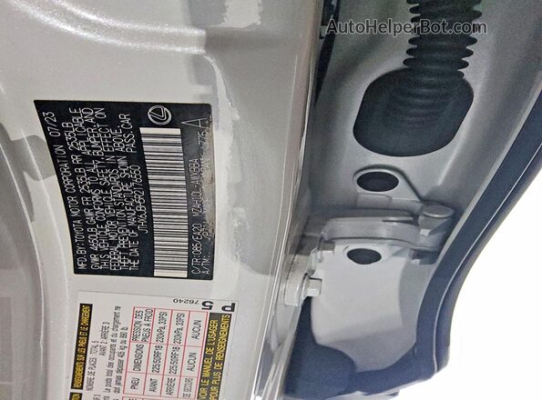 JTHX6JBH5R2176550 2024 LEXUS UX White Vista interior de 360 grados
