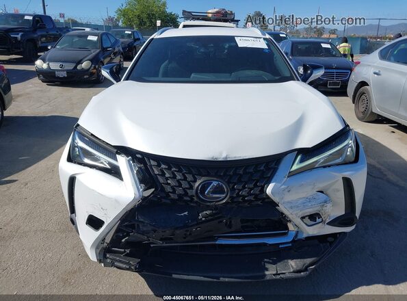 JTHX9JBH8L2036121 2020 LEXUS UX 250H White ხელსაწყოთა პანელის ხედი