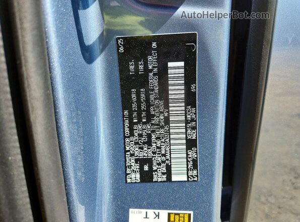 JTJAAAAB3SA031745 2025 LEXUS RZ Серый Вид наклейки с VIN-кодом