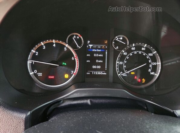 JTJAM7BX3L5263860 2020 LEXUS GX White ხელსაწყოთა პანელის ხედი