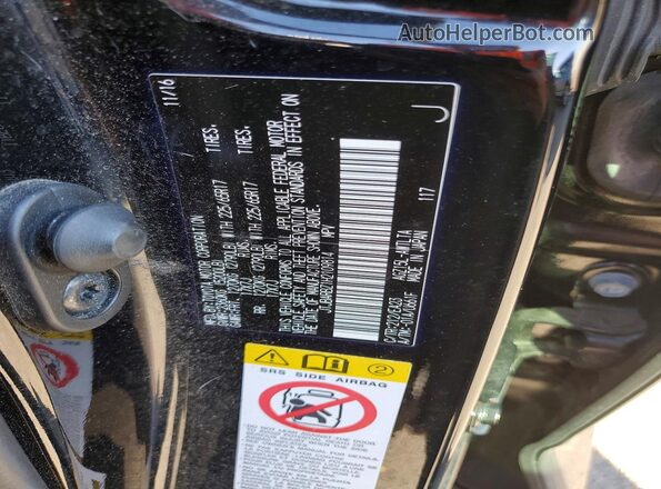JTJBARBZ1H2109814 2017 LEXUS NX Black Vista de la etiqueta del VIN