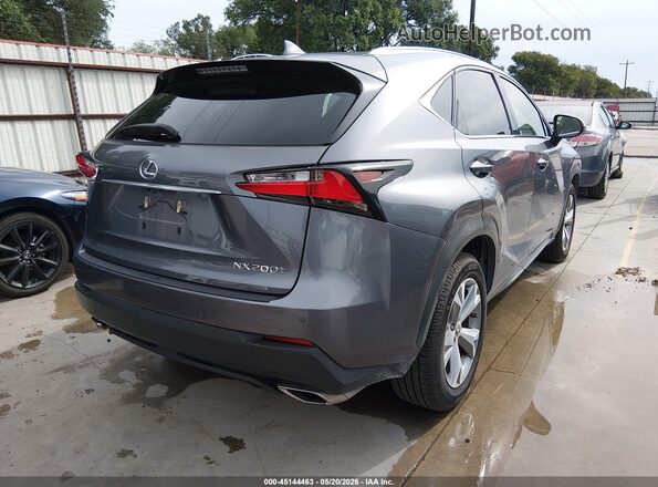 JTJBARBZ2H2135564 2017 LEXUS NX 200T Gray Задня права чверть