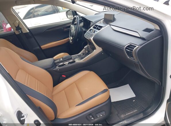 JTJBARBZ2H2147729 2017 LEXUS NX 200T White Вид салону спереду