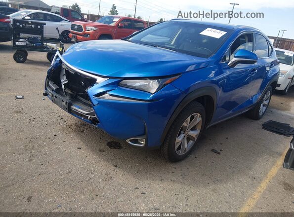JTJBARBZ6H2121733 2017 LEXUS NX 200T Blue Առջևի ձախ երեք քառորդ տեսարան