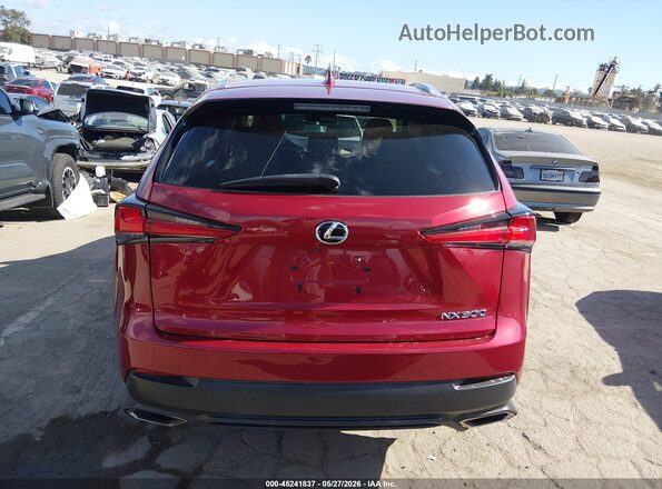 JTJBARBZ7J2174107 2018 LEXUS NX 300 Red 
