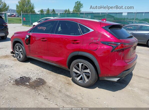 JTJBARBZ9K2185319 2019 LEXUS NX 300 Red Tył lewy