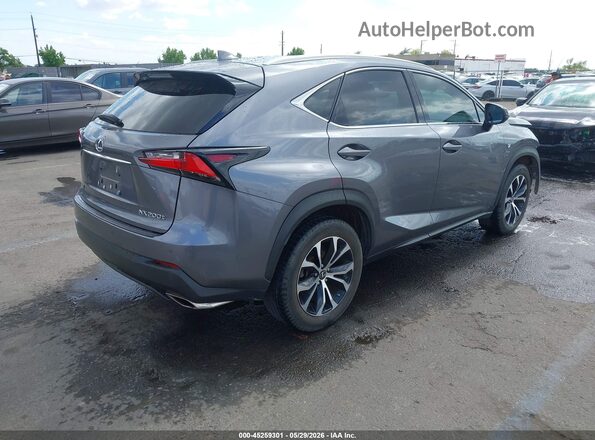 JTJBARBZXG2074558 2016 LEXUS NX 200T Gray Հետևի աջ