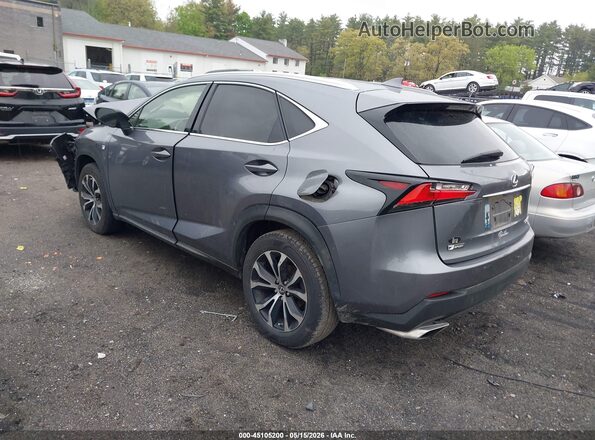 JTJBARBZXH2148627 2017 LEXUS NX 200T Gray Trasero izquierdo