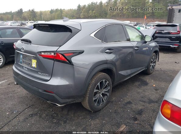 JTJBARBZXH2148627 2017 LEXUS NX 200T Gray Trasero derecho