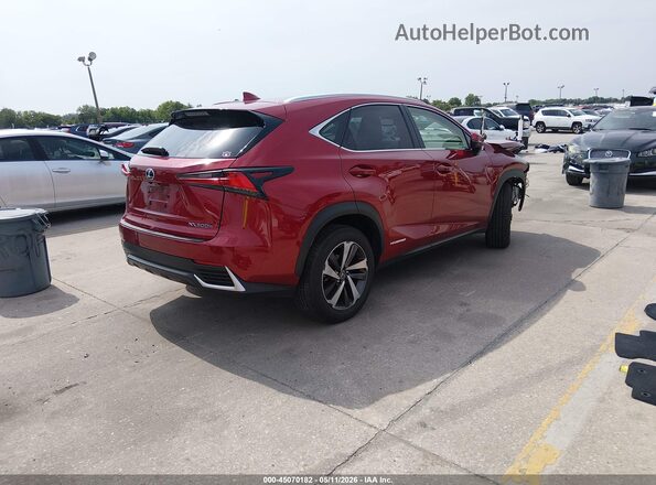 JTJBJRBZ3K2118828 2019 LEXUS NX 300H Red Задня права чверть