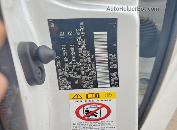 JTJBJRBZ8H2069893 2017 LEXUS NX White Սալոնի 360 աստիճան տեսք