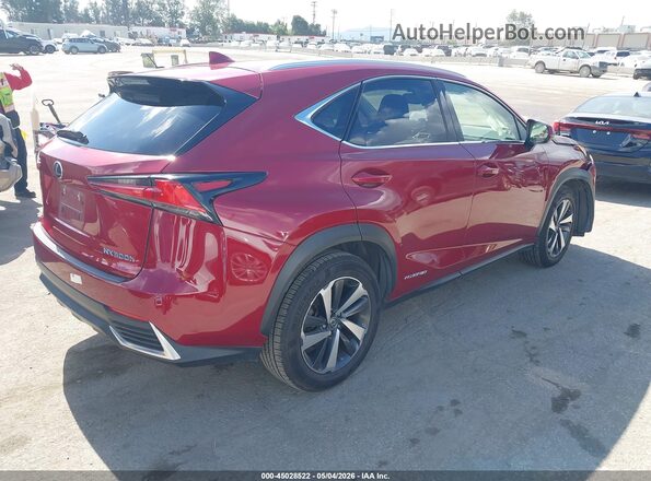 JTJBJRBZ9K2118767 2019 LEXUS NX 300H Red Rear right