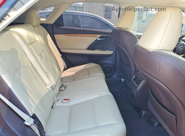 JTJBZMCA9G2003047 2016 LEXUS RX Red Vista de los asientos traseros