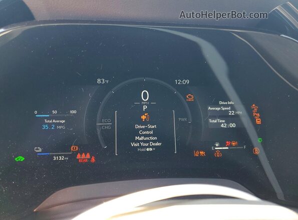 JTJCJMGA9T2041684 2026 LEXUS RX White Widok zestawu wskaźników