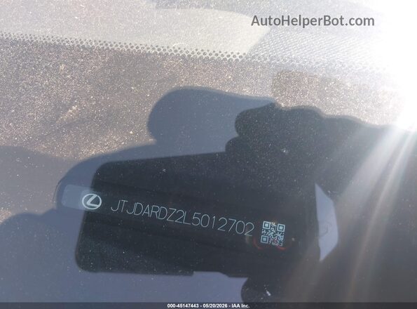 JTJDARDZ2L5012702 2020 LEXUS NX Gray 