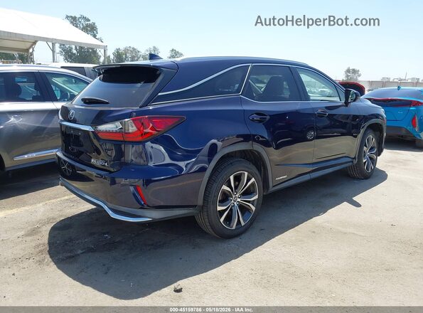 JTJDGKCA2J2004597 2018 LEXUS RX 450HL Dark Blue Trasero derecho