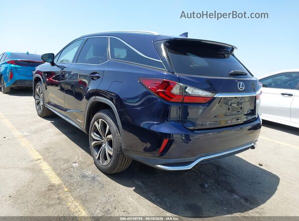 JTJDGKCA2J2004597 2018 LEXUS RX 450HL Dark Blue Trasero izquierdo