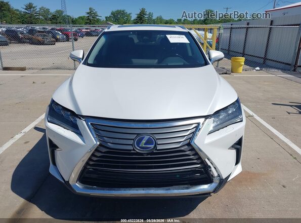 JTJDGKCA8J2000926 2018 LEXUS RX 450HL Белый Вид щитка приборов