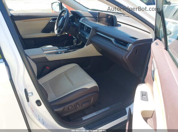 JTJDGKCAXJ2000653 2018 LEXUS RX 450HL White Widok wnętrza z przodu