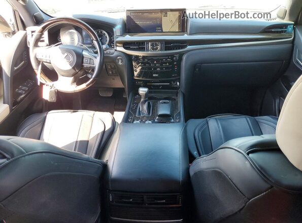 JTJDY7AX0L4320444 2020 LEXUS LX Gray Առջևի վահանակի տեսք