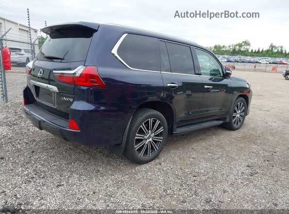 JTJFY7AX3M4335336 2021 LEXUS LX 570 Dark Blue Հետևի աջ