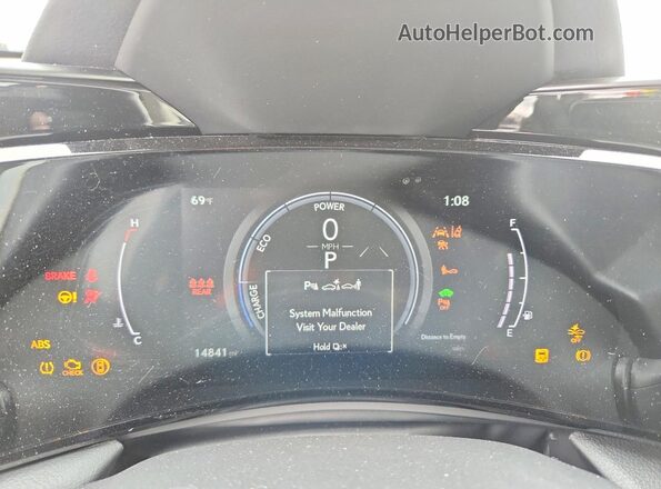 JTJGKCEZ4R5017267 2024 LEXUS NX White Вид щитка приладів
