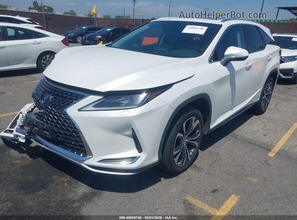 JTJHGKFA3M2015643 2021 LEXUS RX 450HL Белый Передняя левая четверть