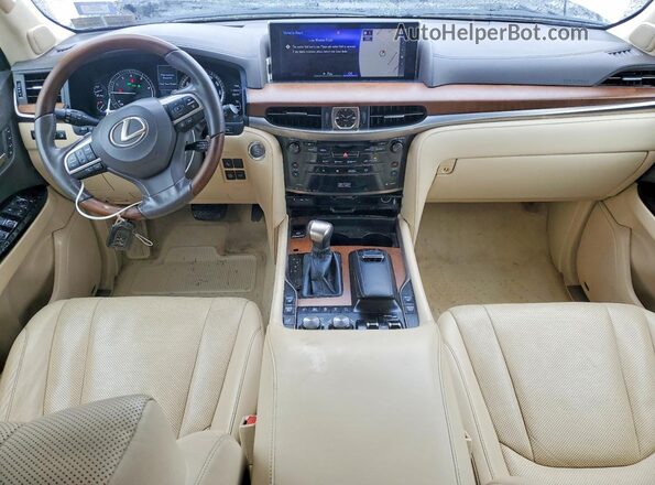 JTJHY7AX2J4257846 2018 LEXUS LX White Вид панелі приладів