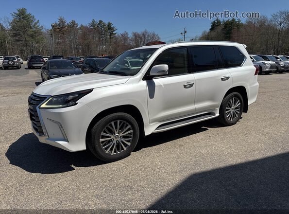 JTJHY7AX2J4263193 2018 LEXUS LX 570 Белый Передняя левая четверть