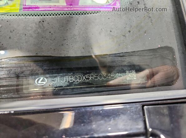 JTJTBCDX5R5034545 2024 LEXUS GX Green VIN sticker view