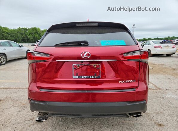 JTJYARBZ0H2051639 2017 LEXUS NX Красный Вид сзади
