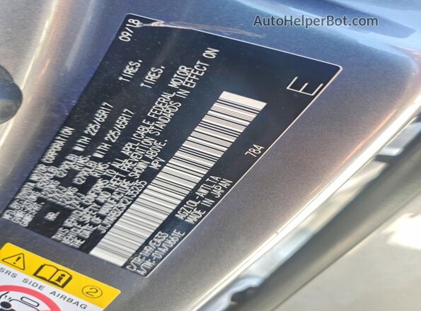 JTJYARBZ3K2135235 2019 LEXUS NX Gray 